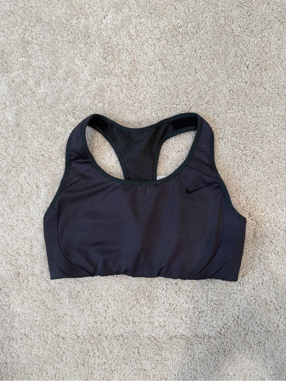 Nike Grey Racerback High-Support Sports Bra
